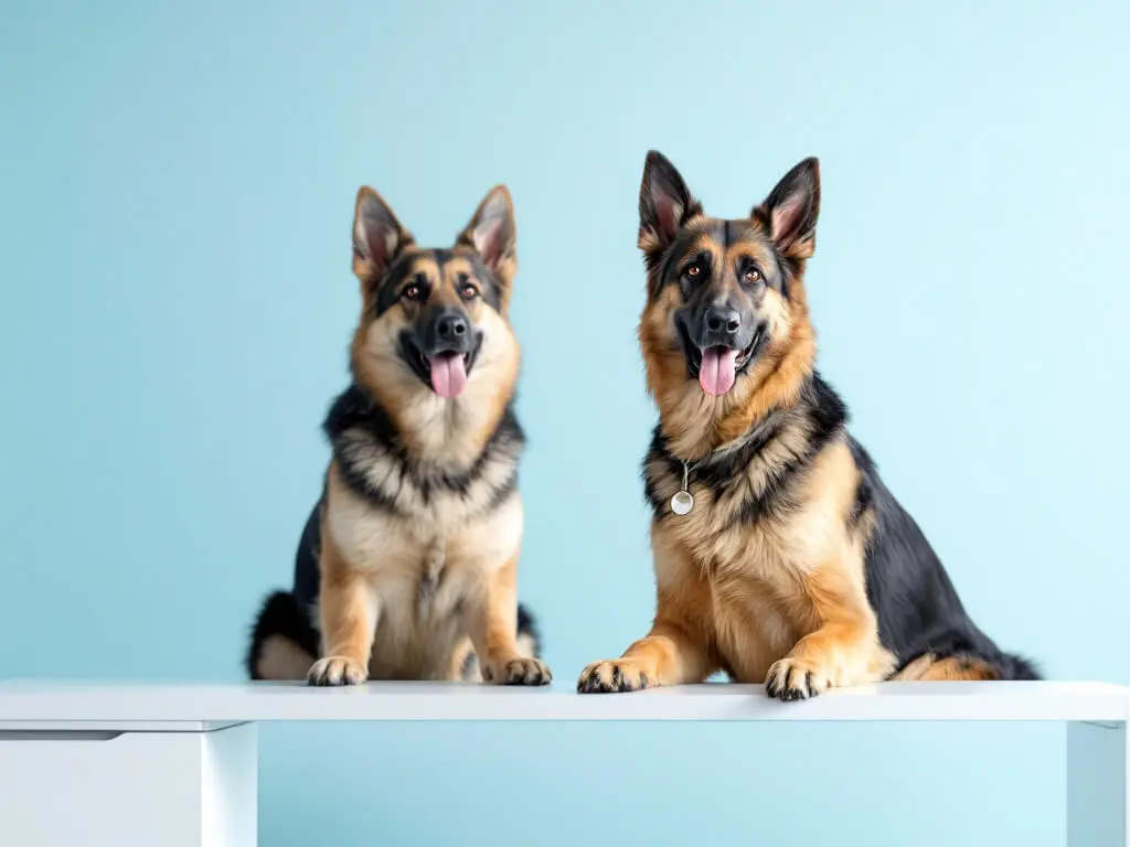 Illustration of dog insurance plans showing key features like coverage, premiums, and emergency care.