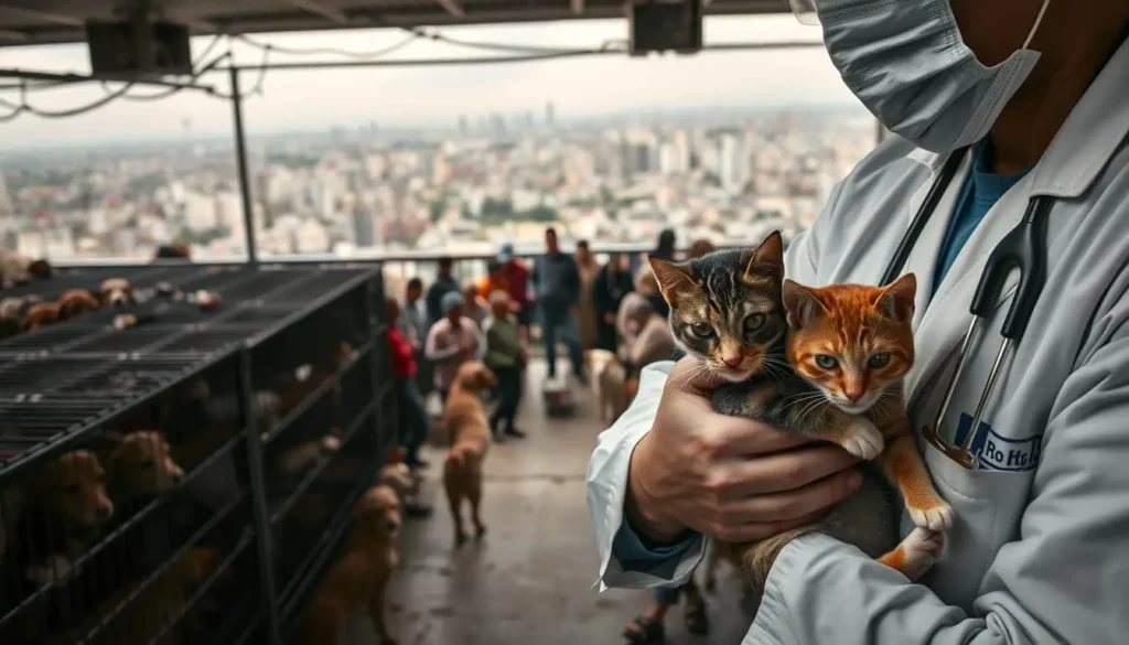 A happy dog and cat sitting together, highlighting the health and behavioral benefits of spaying and neutering.